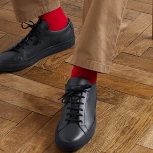 worn navy common projects